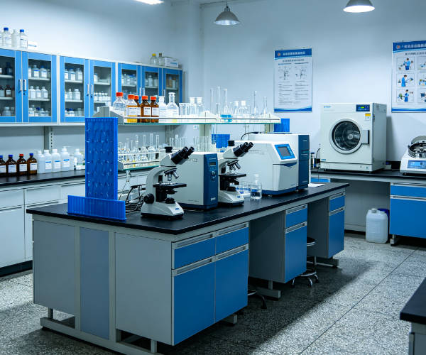 Modern laboratorium met geavanceerde testapparatuur bij het Peking ZKGX Onderzoeksinstituut